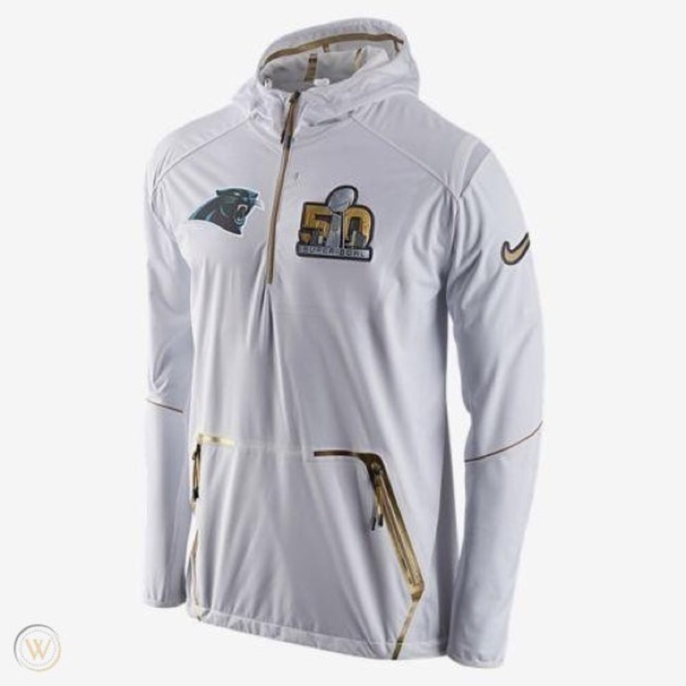 Carolina Panthers SuperBowl 50 White WindBreaker